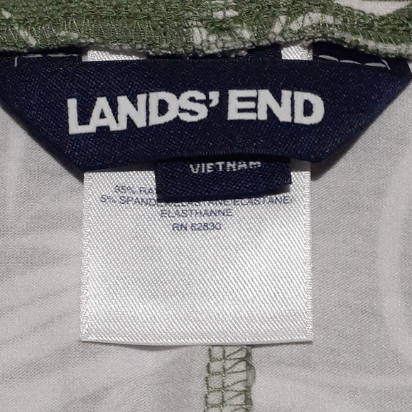 Lands' End Women's Maxi Skirt Green Floral Botanical Print Size Medium (10-12) - Picture 4 of 5